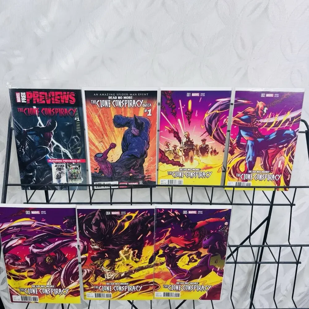 Dead No More Clone Conspiracy 1-5 Omega & Previews Lot Spider-Man Key‎ Variant